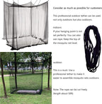 Bed Canopy, Canopy Bed Curtains Bed Drapes for Full Queen King Size Bed Mosquito Net Bed Canopy Curtains for Patio Indoor Outdoor Gothic Room Decor Screen Netting Canopy Curtains Blcak