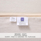 HOZY Soft Blanket Twin Size Fleece Warm Fuzzy Throw Blankets for The Bed Sofa Lightweight 350GSM Ivory 66"*90"