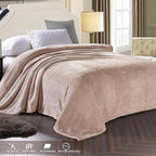 Exclusivo Mezcla Fleece Bed Blanket Twin Size, Super Soft and Warm Blankets for Couch, Sofa and Bed Waffle Textured, Cozy, Fuzzy and Lightweight (Camel, 90x66 Inches)