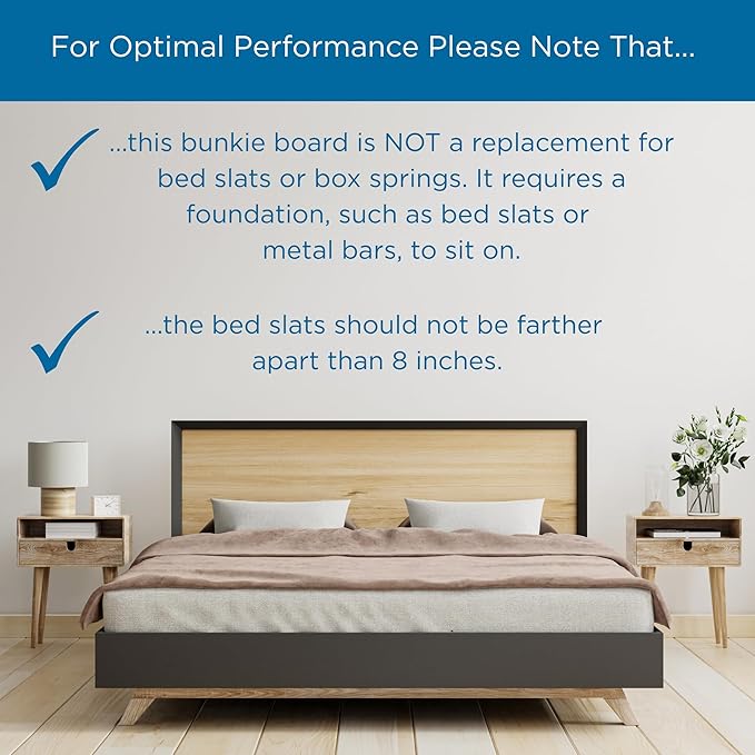 Meliusly Premium 10mm Bunkie Board Twin XL 2-Pack (38x79'') Patent Pending Low Profile Bed Board Design - Breathable, Noise Minimizing, Moisture Resistant Bunkieboards, Low Profile Bed Support