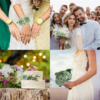 JOYLEX Artificial Flowers Realistic Roses, Real Looking Fake Roses with Stem for DIY Wedding Bouquets Centerpieces Bridal Shower Party Home Romantic Decorations (Elf Green, Regular 3" - 200pcs)