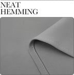 NICETOWN Bedroom Curtains Blackout Drapery Panels, Three Pass Microfiber Thermal Insulated Solid Ring Top Blackout Window Curtains/Drapes (Two Panels, 34 x 84 inches, Silver Grey)