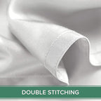 Pure Bamboo Twin Sheets, Genuine 100% Organic Viscose Derived from Bamboo Bed Sheet Set, Luxuriously Soft & Cooling, Double Stitching, 2 Year Quality Promise (Twin, White)