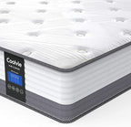 Coolvie Twin XL Mattress 10 Inch Twin XL Hybrid Mattress, Low Motion Transfer & Breathable Bed Mttresses in A Box, Built in Pocketed Coils and Gel Memory Foam Layer, Avaliable in Adjustable Bed
