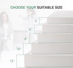 Full Mattress in a Box, 10 inch Mattresses for Platform Bed Double Size Daybed Bunk, Green Tea Memory Foam Medium Firm