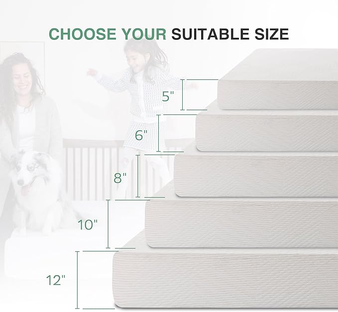 Full Mattress in a Box, 8 inch Mattresses for Platform Bed Double Size Daybed Bunk, Memory Foam Medium Firm