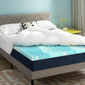 Best Price Mattress 4 Inch Pillowtop Mattress Topper and Pad Combo, 2 Inch Egg Crate Foam Mattress Topper, 2 Inch Plush Mattress Pad, Certified Safe Foam and Fabric, Dorm Essentials, King