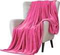 Walensee Fleece Blanket Plush Throw Fuzzy Lightweight (King Size 108x90 Hot Pink) Super Soft Microfiber Flannel Blankets for Couch, Bed, Sofa Ultra Luxurious Warm and Cozy for All Seasons