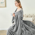 BEDELITE Fleece Blanket Grey Throw Blanket for Couch & Bed, Luxury Plush Cozy Fuzzy Blanket 50" x 70", Super Soft Warm Lightweight Fall Throw Blanket for Travel Camping