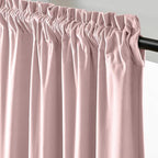 Lazzzy Velvet Blackout Curtains Thermal Insulated Room Window Drapes Super Soft Luxury Curtains for Living Room Bedroom Rod Pocket 2 Panels, Dusty Pink, 52" W x 72" L