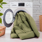 King Size Comforter Set with Sheets - 7-Piece Bedding Collection - 1 Comforter, 1 Fitted Sheet, 1 Flat, 4 Pillowcases - Deep Pocket - Soft & Breathable Premium Quality - Ideal for All Seasons, Sage