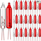 Mudder 200 Count 2.5V Christmas 50/100/150/200 Count Mini Incandescent Wire String Lights Replacement Bulbs Indoor/Outdoor Christmas Lights Decorations for Home Xmas Tree(Warm Red)