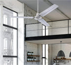 Westinghouse 7238100 Jax, Modern Industrial Style Ceiling Fan with Remote Control, 56 Inch, Brushed Nickel Finish