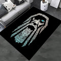 CR Viking Symbol Rug; Odin Area Rug; Scandinavian Rug; 482.4 (55”x78”)=140x200cm