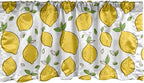 Ambesonne Lemons Window Valance, Continuous Citrus Fruits Leaves Refreshing Cartoon Pattern, Curtain Valance for Kitchen Bedroom Decor with Rod Pocket, 54" X 12", Lime Green Earth Yellow