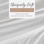 Linen Market Double-Brushed Patterned Microfiber California King Sheet Set 4 Piece – Oeko-TEX Certified Ultra Soft & Wrinkle-Free - 16" Deep Pocket Sheets Easy Care Cal-King Size - Stippled Gray