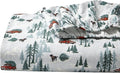 Eddie Bauer - Full Sheets, Cotton Flannel Bedding Set, Brushed For Extra Softness, Cozy Home Decor (Deer Hollow, Full)