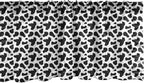 Ambesonne Cow Print Window Valance Pack of 2, Animal Hide Pattern Spots Farm Life Cattle Camouflage Animal Skin, Rod Pocket Curtain Valances for Kitchen Bedroom, 54" X 18", Charcoal Grey White
