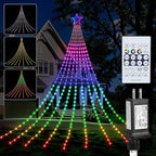FUNIAO (New Multi Color Changing Christmas Lights, Christmas Tree Lights with Remote, 335 LED RGB Timer & Waterproof Outdoor String Lights for Halloween, Christmas, New Year (RGB Color Change)