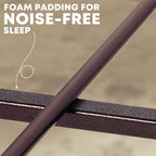 Golden Gate Beds Vintage Wrought Iron BedFrame with Classic Metal Platform Base, Headboard and Footboard, No Box Spring Needed, Easy Assembly, Mattress Base , Noise-Free, Sleek Brown Finish, Full Size