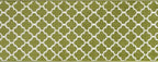 Custom Size Moroccan Trellis Runner Rug Mat for Wide Hallway Entryway Kitchen Laundry Room with Slip Resistant Latex Rubber Backing, Trellis Green, 31 inch X 12 feet