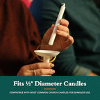 Concordia Supply Candlelight Service Reusable Plastic Candle Holders for Candlesticks - 50 Pcs. Protector for Church Vigils, Memorial, Congregational, & Christmas Eve Candles