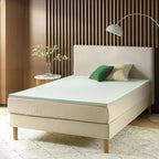 ZINUS 2 Inch Green Tea Memory Foam Mattress Topper, Smaller, More Convenient WonderBox Packaging, Pressure-Relieving Layers, CertiPUR-US Certified, Twin