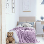 Utopia Bedding Fleece Blanket Twin Size Lilac 300GSM Luxury Anti-Static Fuzzy Soft Microfiber Bed Blanket (60x80 Inch)