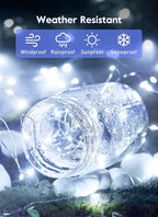 Fairy Lights Plug in, 33Feet 100 LED USB Powered Twinkle Lights with Timer and Remote, Starry String Lights for Indoor Outdoor Wreath Wall Dorm Bedroom Mason Jar Christmas Decoration