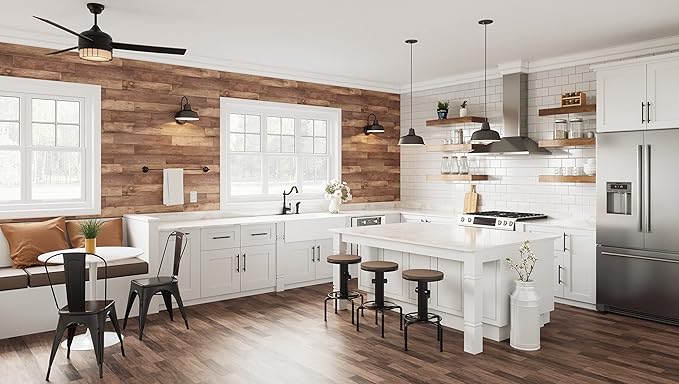 Mason Barn Light 1 Indoor/Outdoor Wall Mount Modern Industrial Farmhouse Design House Light for Patio, Garage, Bathroom, Office, Kitchen, 8 inch, Oil Rubbed Bronze, 519504