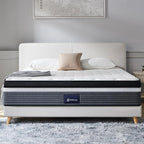 S SECRETLAND Queen Mattress, 12 Inch Cooling-Gel Memory Foam and Individually Pocket Innerspring Hybrid Mattress, Queen Bed Mattress in a Box, CertiPUR-US Certified,60”*80”, Medium Feel