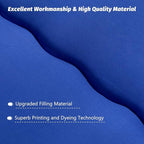 MAXYOYO Japanese Floor Mattress Futon Mattress, Thicken Sleeping Pad Foldable Roll Up Floor Futon for Adults Tatami Mat Dormitory Bed Lounger, Royal Blue, Twin Size