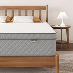 PurrJoys Twin XL Mattress, 12 Inch Hybrid Twin XL Size Mattress with Cooling Gel Memory Foam and Pocket Springs, CertiPUR-US Certified, Medium Firm