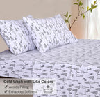 RUVANTI Flannel Sheets California King Size - 100% Cotton Brushed Cal King Bed Sheets Set - Deep Pockets 14 Inches - All Seasons Breathable & Extra Soft - Warm & Cozy, 4 Piece, Dry Winter