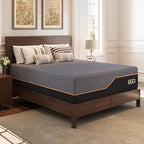 EGOHOME 14 Inch California King Mattress, Copper Gel Memory Foam Mattress for Pain Relief, Therapeutic Mattress in a Box, CertiPUR-US Certified, Fiberglass Free Medium Mattress, Black
