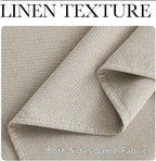 NICETOWN Linen 100% Blackout Insulated Patio Curtain 84" Long Burg, 1 Panel, 100" Width, Farmhouse Completely Blackout Window Treatment Thermal Drape for Living Room/Doorway/Sliding Door