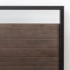 ZINUS Suzanne 44 Inch Bamboo and Metal Platform Bed Frame, Solid Steel Construction, No Box Spring Needed, Wood Slat Support, Easy Assembly, Grey Wash, King