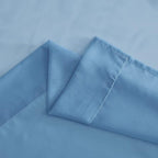 NICETOWN Voile Sheer Stone Blue Curtains 84 Inches Long, Grommet Airy & Lightweight Window Treatment Translucent Elegant Drapes for Living Room/Bedroom, W54 x L84, 2 Panels