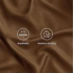 Bedsure California King Sheet Sets, Cooling Sheets for Hot Sleepers, Rayon Derived from Bamboo, Breathable & Soft, Deep Pocket Up to 16 Inches, Hotel Luxury Silky Bedding, Brown