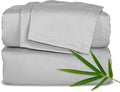 California King Sheets by Pure Bamboo, Genuine 100% Organic Viscose Derived from Bamboo Bed Sheet Set, Soft & Cooling, Double Stitching, Lifetime Quality Promise (California King, Silver Pearl)