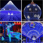 Ehome Fairy Lights, USB Operated Fairy Light Plug in 66ft 200 Led Waterproof String Lights Copper Wire Decorative String Light for Bedroom Indoor Christmas Wedding Party Patio Window (Blue)