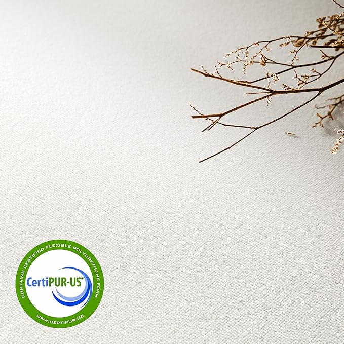 Best Price Mattress 6 Inch King Mattress Bed-In-A-Box, Green Tea Memory Foam,White