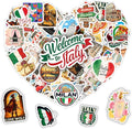 100 Pieces Italy Sticker Italian Travel Stickers Vinyl Waterproof for Kids Adults Car, Wall Decor Decal, Hard hat Scrapbook Laptop Phone Birthday Christmas Gift Funny