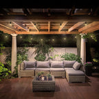 Feit Electric 30ft Outdoor Incandescent String Lights, Warm Amber Glow, Heavy-Duty Weatherproof Cord, Includes 10 Clear Bulbs + 5 Spares, End-to-End Connectable for Patios and Gazebos, SL30-10