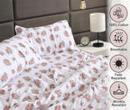 RUVANTI Flannel Sheets Queen Size - 100% Cotton Double Brushed Bed Sheets, Deep Pockets 16 Inches Queen Sheet Set, All Seasons Breathable & Extra Soft - Warm & Cozy, 4 Piece, Bali