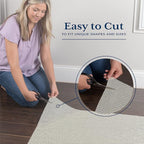 Veken 3x10 Ft Rug Pad Gripper for Hardwood Floors, Non Slip Rug Pads for Area Rugs, Thick Rug Grippers for Tile Floors, Under Carpet Anti Skid Mat, Keep Your Rugs Safe and in Place
