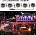 Brizled Christmas String Lights, 33ft 100 LED Color Changing Christmas Lights with Remote, 11 Modes Warm White & Multicolor Xmas Tree Light Connectable Decorative Light String for Xmas Tree Home Party