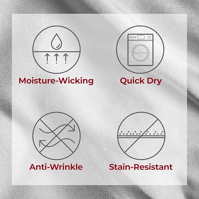 Mellanni Split King Sheets Set - 5 PC Iconic Collection Bedding - Hotel Luxury, Extra Soft, Cooling Bed Sheets - Wrinkle, Fade, Stain Resistant (Split King, Light Gray)