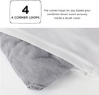 Bedsure Full Comforter Set - Dark Grey Soft Bedding for All Seasons, Cationic Dyed Bed Set, 3 Pieces, 1 Full Size Comforter (82"x86") and 2 Pillow Shams (20"x26"+2")