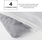 Bedsure Oversized King Comforter Set - Dark Grey Soft Bedding for All Seasons, Cationic Dyed Bed Set, 3 Pieces, 1 Oversized King Size Comforter (120"x98") and 2 Pillow Shams (20"x36"+2")